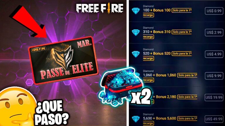 Promociones Y Eventos Para Obtener Pase Élite Y Diamantes En Free Fire